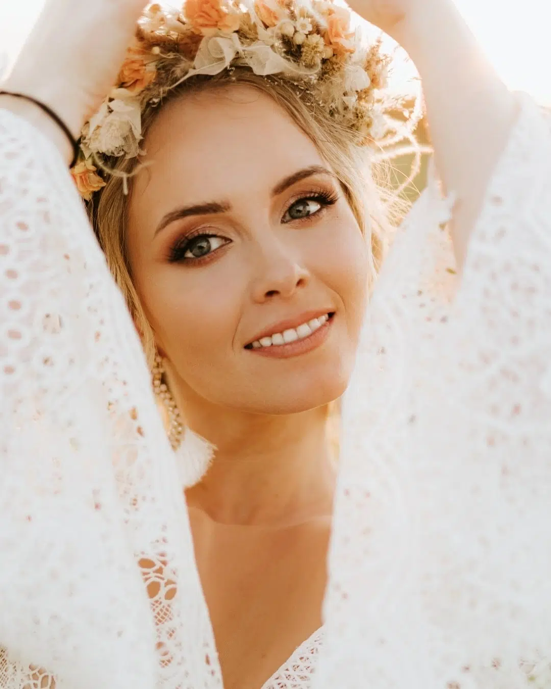 bridal boho makeup