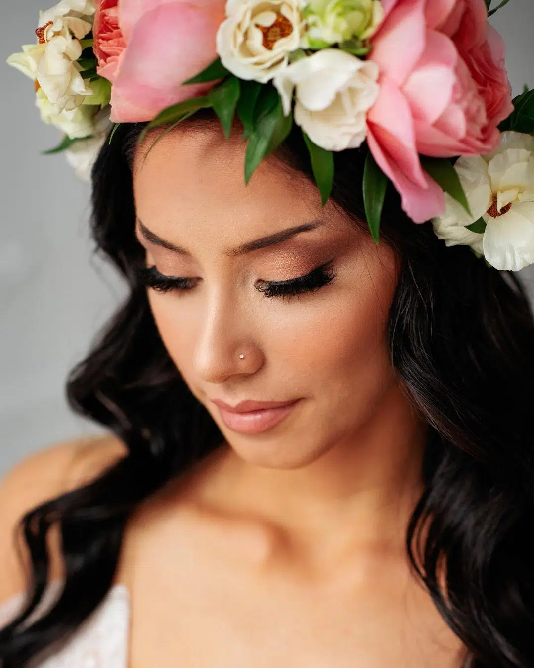 boho bridal make-up 17