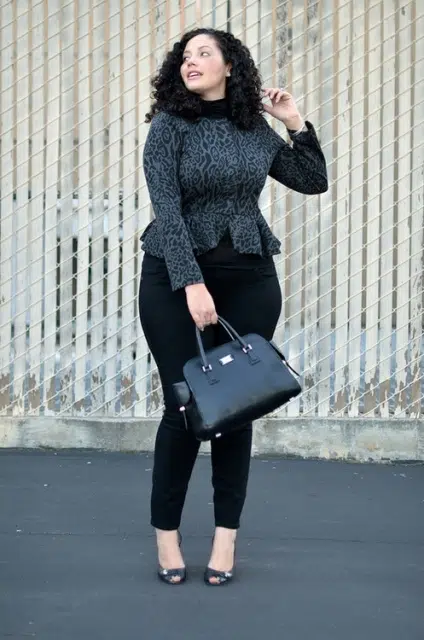 winter peplum outfits