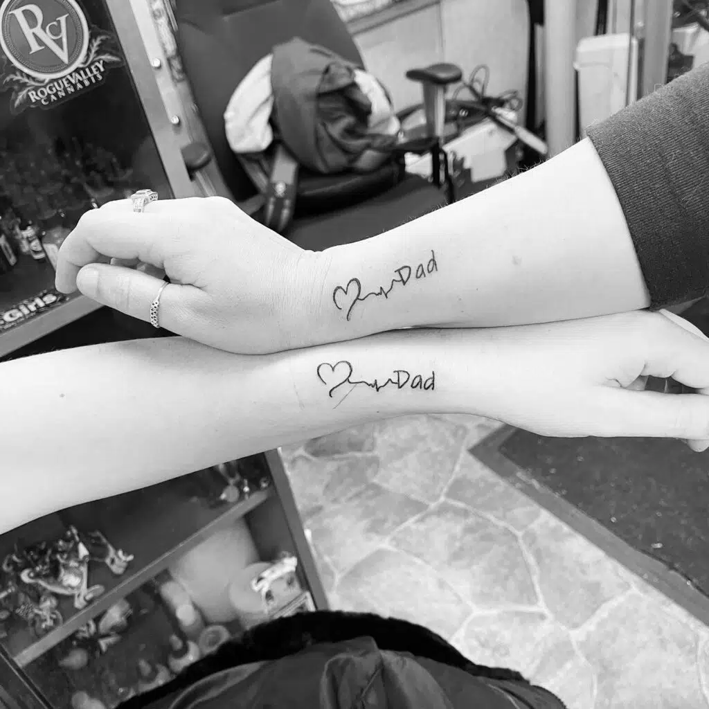 matching sister tattoos 