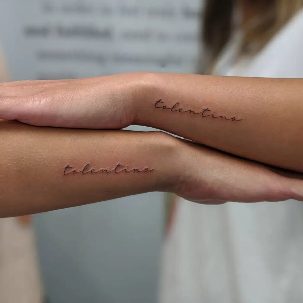 matching sister tattoos