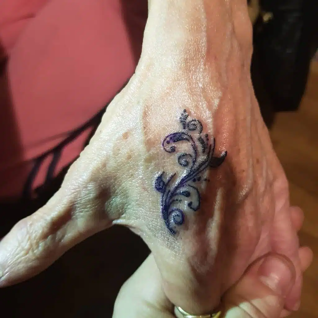 Tattoos for older women 