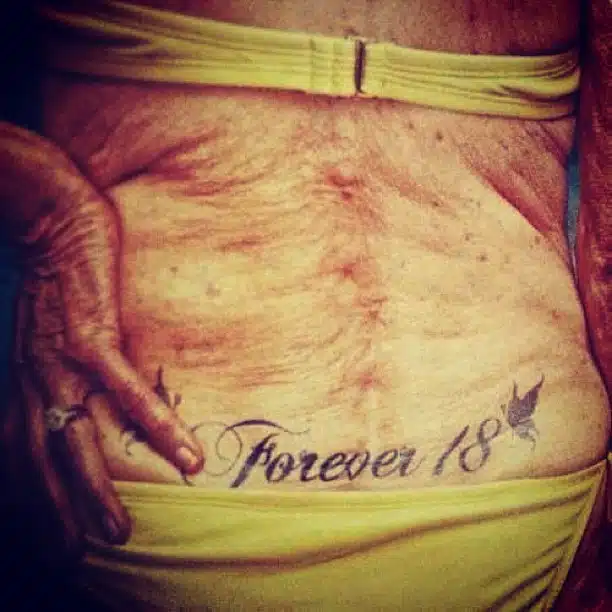 Tattoos for older women 