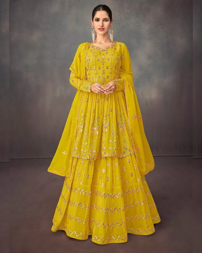 Lehenga with long kurta