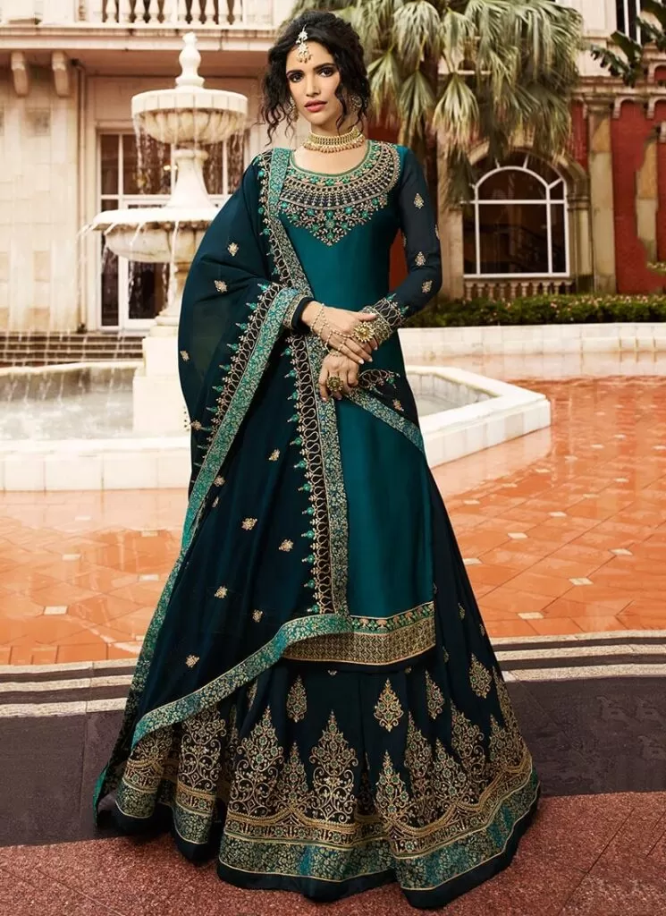 lehenga with long kurta