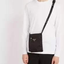 Outfits with cross body bags for men