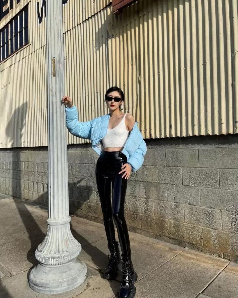 leather legging outfits