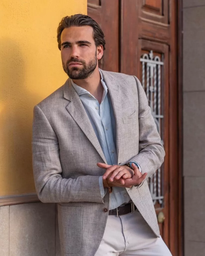 Gray Blazer Men Outfit