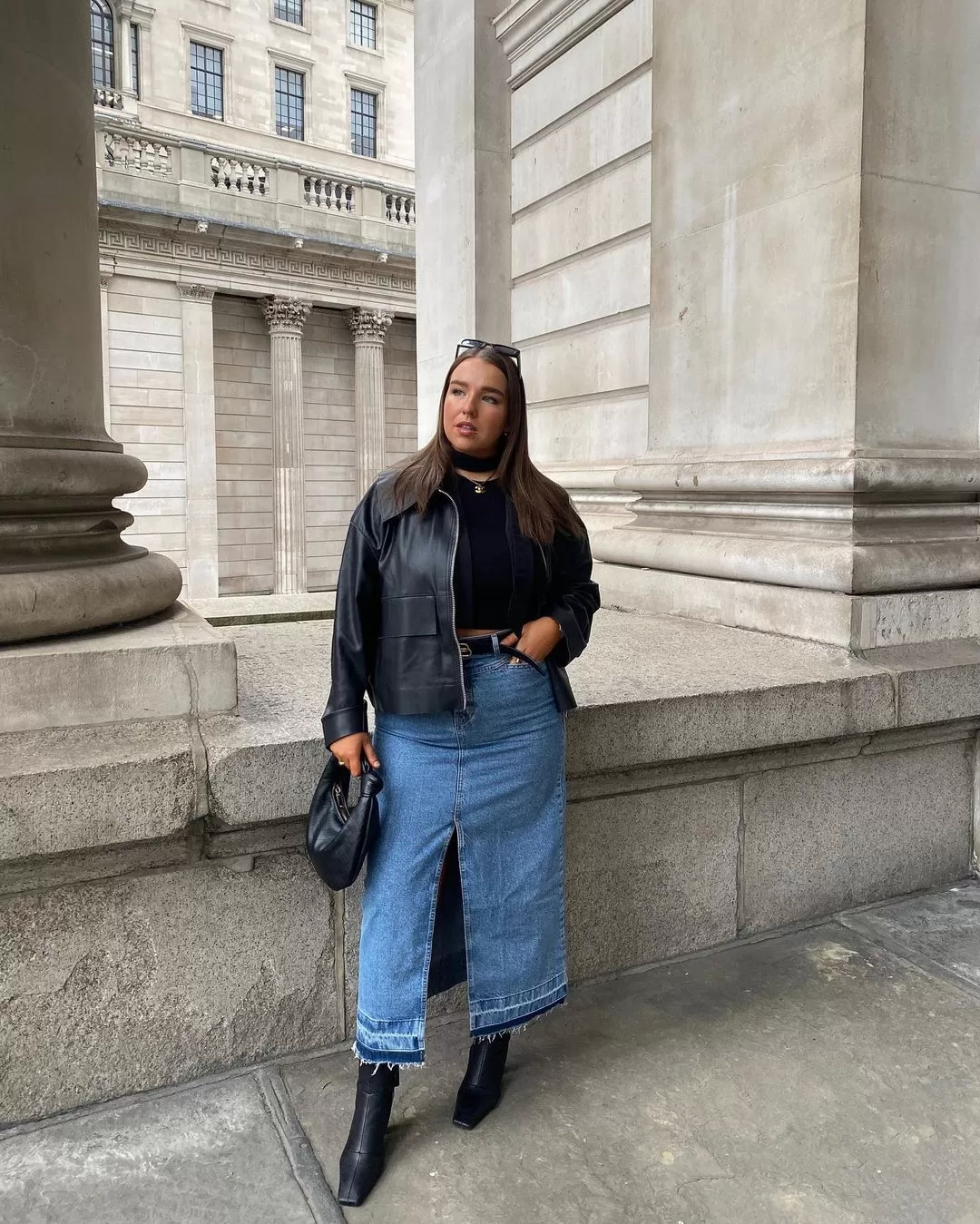 Long Denim Skirt 4