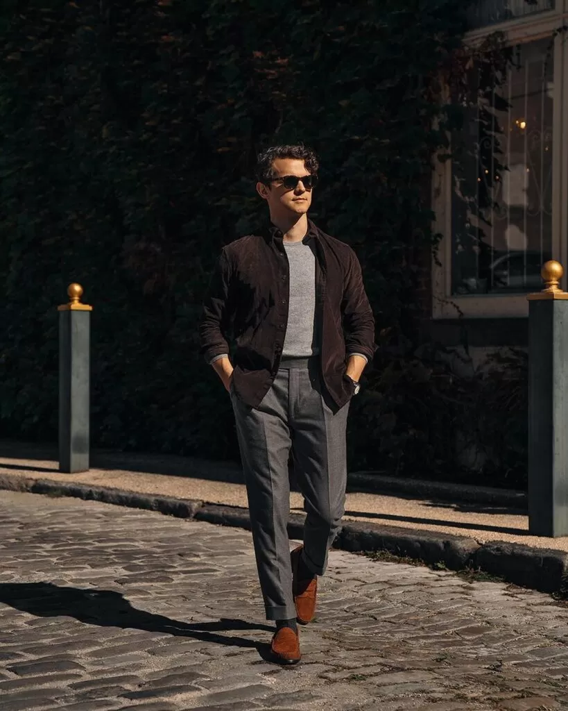 Tips On Wearing Grey Pants With Brown Shoes For Men